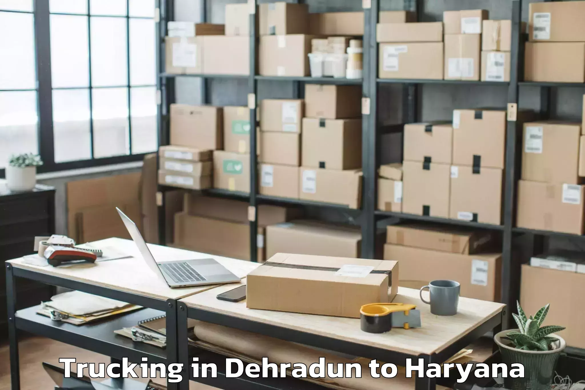 Book Dehradun to Khewra Trucking Online